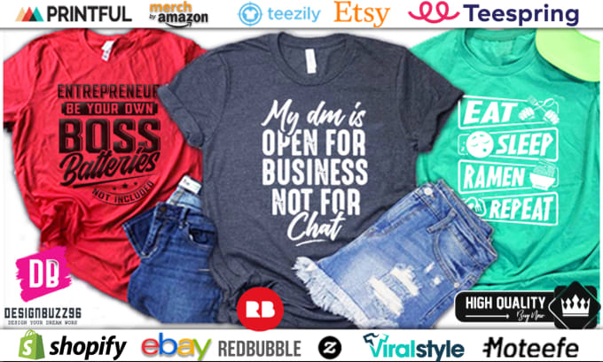 Bestseller - create an awesome typography t shirt design