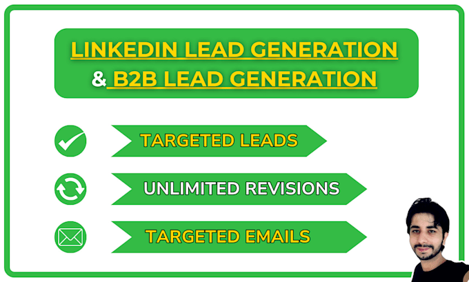 Gig Preview - Do targeted linkedin lead generation and b2b lead generation