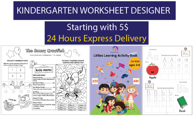 Gig Preview - Design activity worksheets for kids