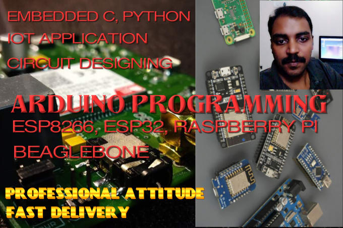 Gig Preview - Do the programming of arduino esp8266 raspberry pi