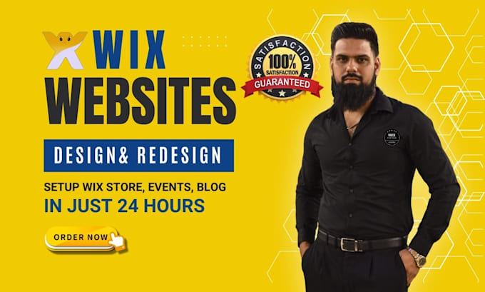 Gig Preview - Design wix website develop wix and redesign business website