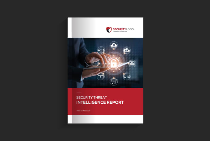 Bestseller - design professional technology, threat, cybersecurity brochure, security flyer