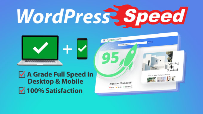 Gig Preview - Do wordpress speed optimization, improve page loading speed