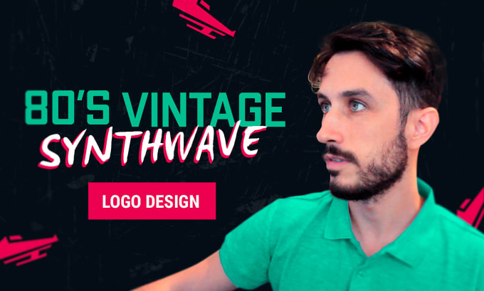 Gig Preview - Design an original logo in 80s 90s vintage style