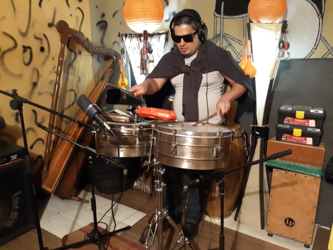 Gig Preview - Record a flawless latin timbal on your project,