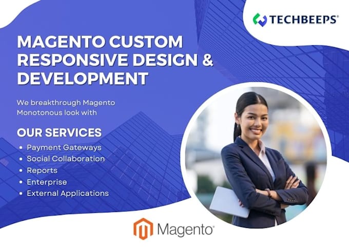 Gig Preview - Design and develop your magento ecommerce store