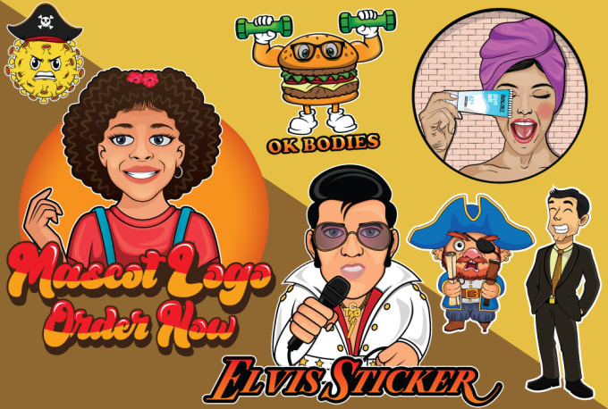 Gig Preview - Create any style of cartoon illustrations and portraits