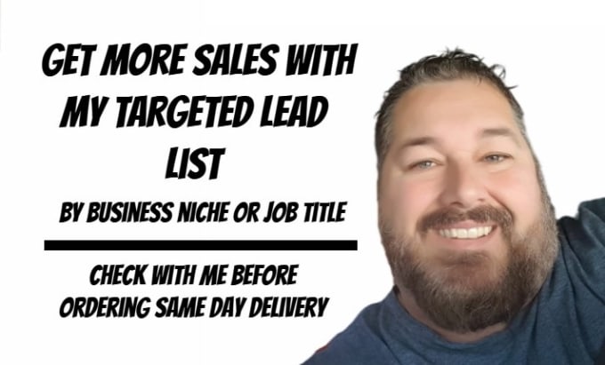 Gig Preview - Create a targeted lead list by business niche or profession