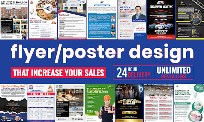 Gig Preview - Design flyers or posters for real estate, business, sales, events, restaurants