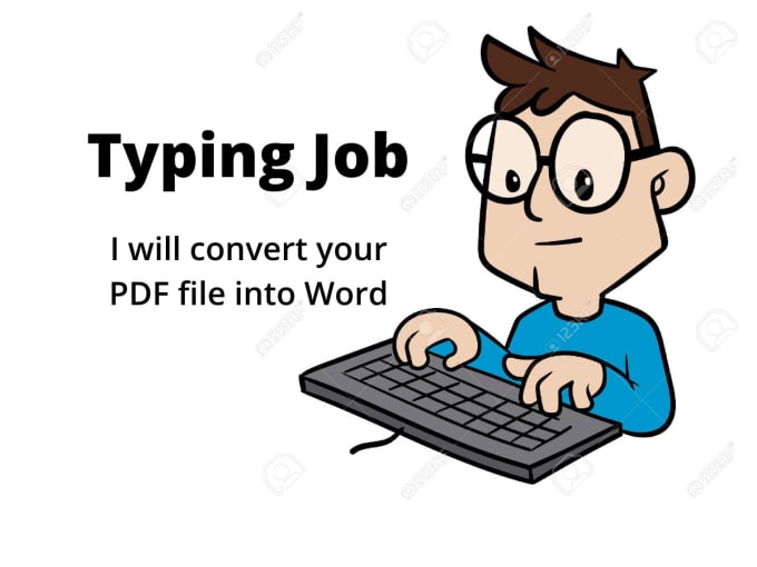 Gig Preview - Type your PDF file into word