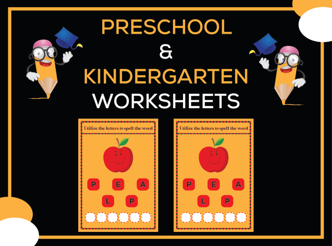 Gig Preview - Design kindergarten, activity worksheets for kids