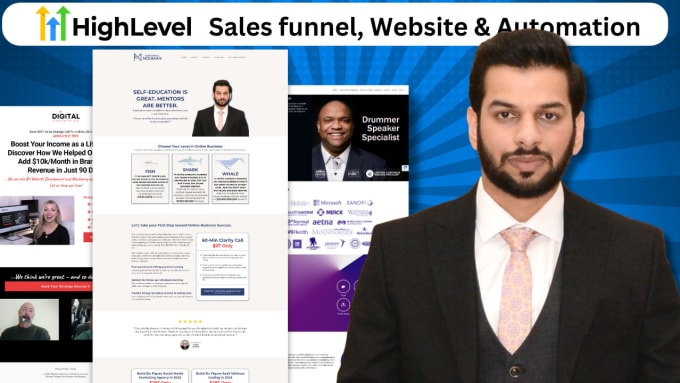 Gig Preview - Help with gohighlevel sales funnels, website and automation