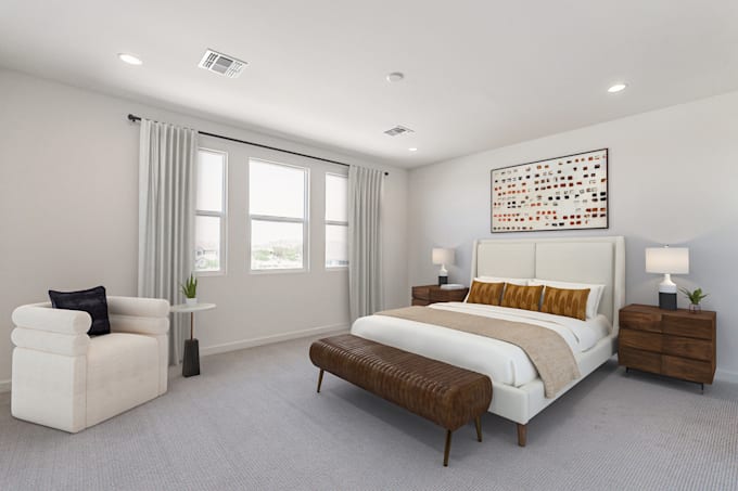 Gig Preview - Virtual staging on your vacant room