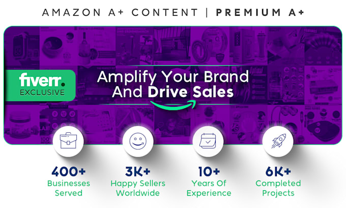 Gig Preview - Design premium amazon a plus enhanced brand content images