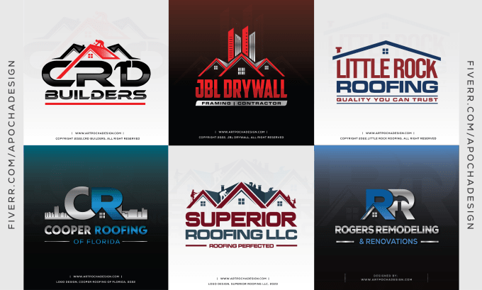 Gig Preview - Design custom logo and branding for contractors, roofers, and home service pros