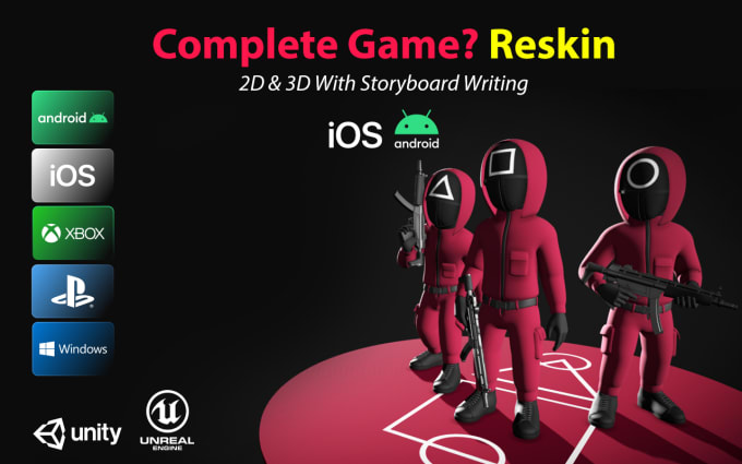 Gig Preview - Game reskin services for android and IOS publishers