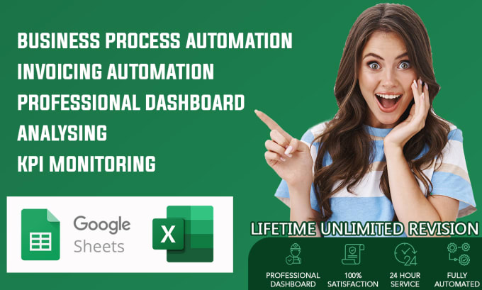 Gig Preview - Automate excel and google sheets for your erp requirements