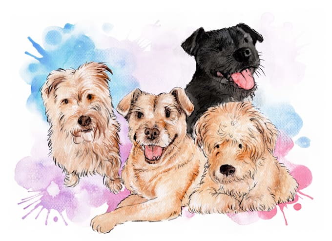 Gig Preview - Draw a cartoon illustration of your pet