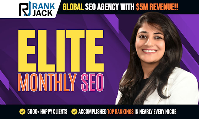 Gig Preview - Our agency will provide monthly SEO backlinks service with white hat link building