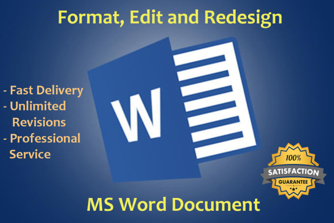 Gig Preview - Format, edit and design your word document