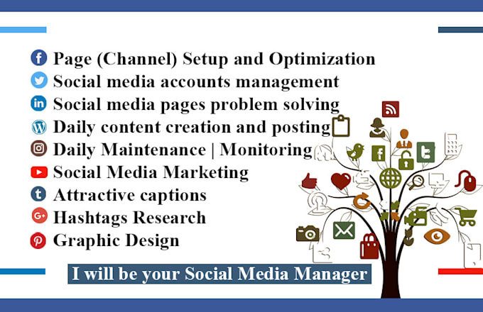 Gig Preview - Be your social media manager