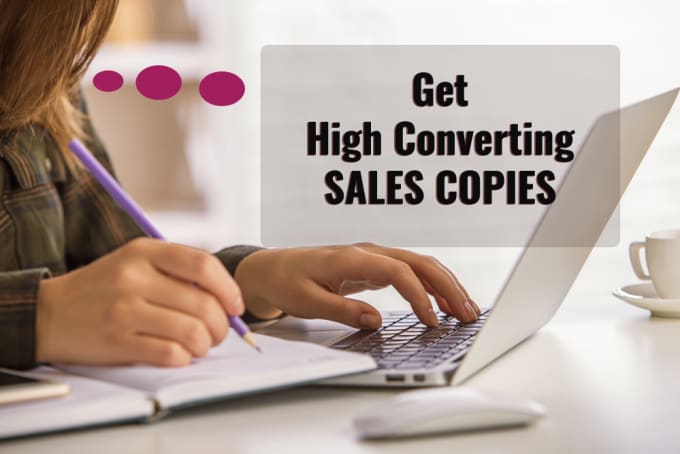 Gig Preview - Write a high converting sales copy