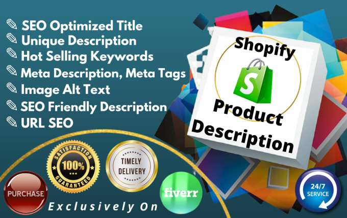 Gig Preview - Write magnificent shopify product description and do SEO