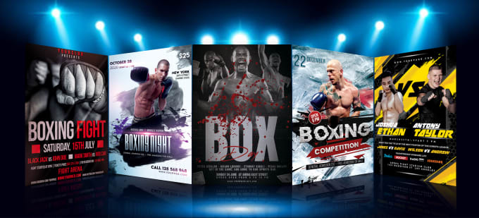 Bestseller - design boxing, mma, ufc, kickboxing, karate, fight flyer