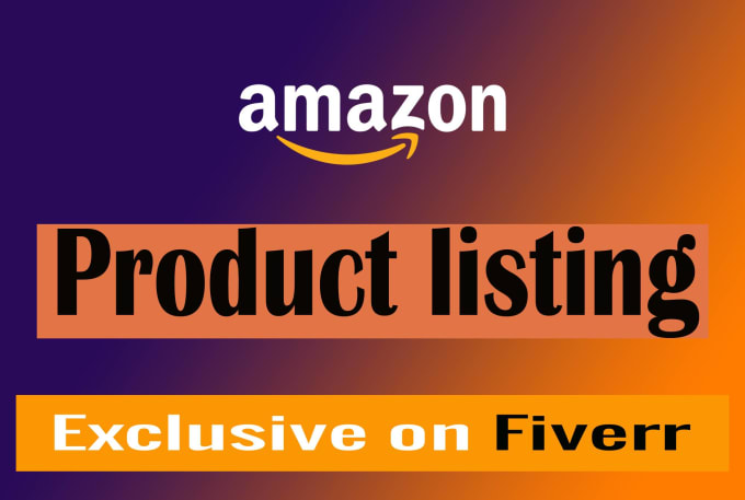 Gig Preview - Do amazon product listing, upload products and SEO service