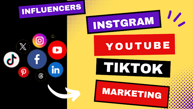 Gig Preview - Find the best instagram, youtube, and tiktok influencer email lists