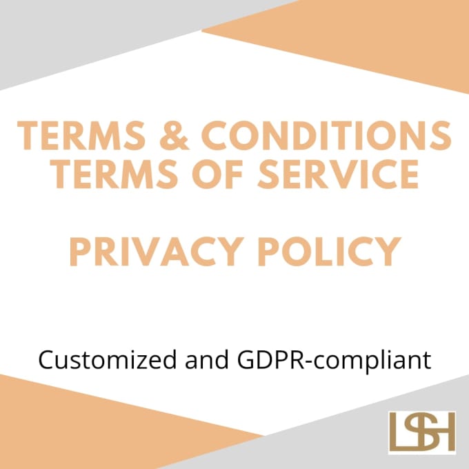 Gig Preview - Write your terms and conditions and privacy policy