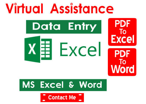 Gig Preview - Do data entry and virtual assistant for you