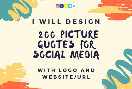 Gig Preview - Design 200 picture quotes for social media