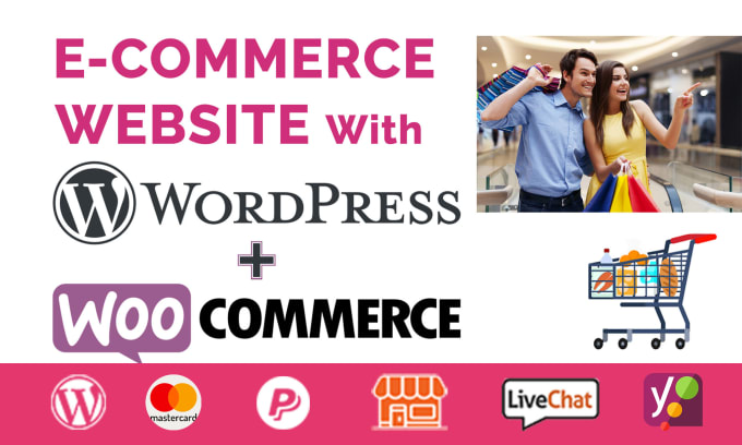 Gig Preview - Develop ecommerce website with wordpress and woocommerce