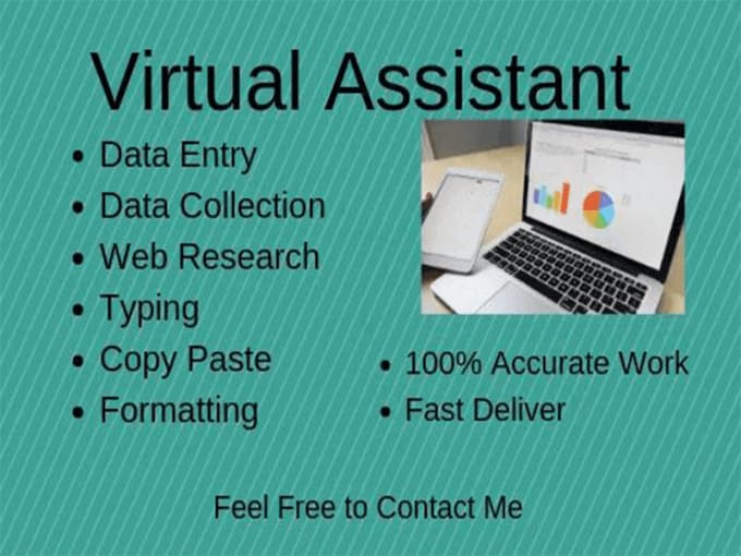 Gig Preview - Be your virtual assistant for 30 hours of data entry