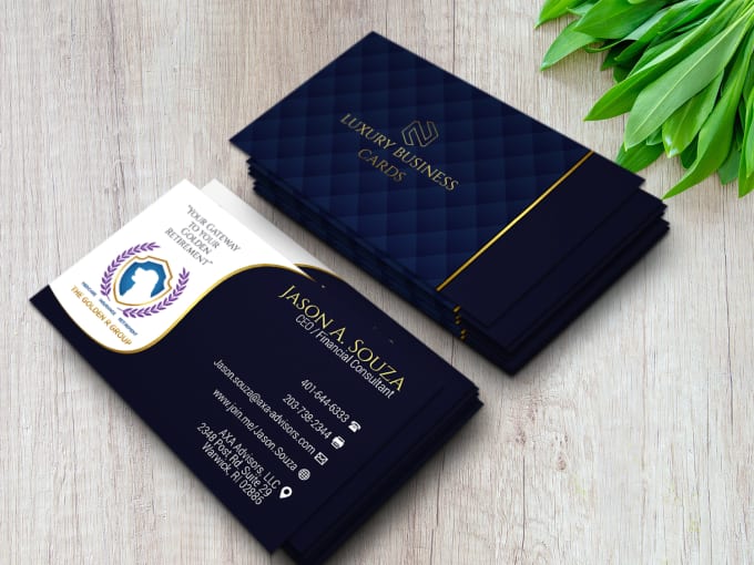 Gig Preview - Do modern luxury business card design