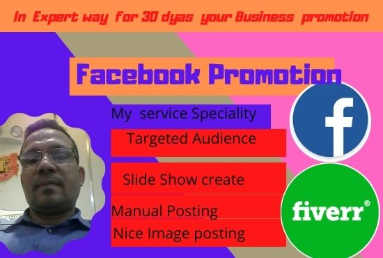 Gig Preview - Be your facebook marketing manager