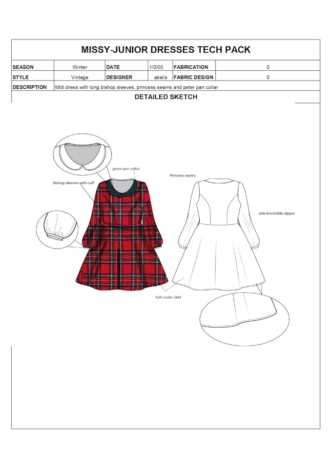 Gig Preview - Design your collection tech cad pack to production