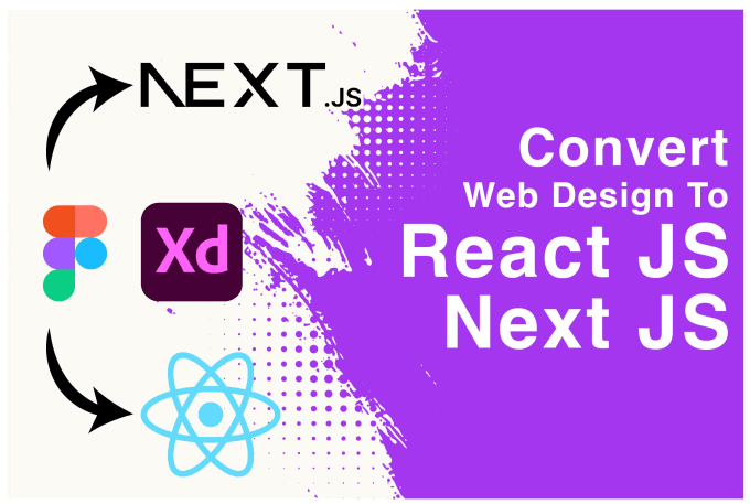 Gig Preview - Convert psd to react , figma to react js or nextjs responsive web app