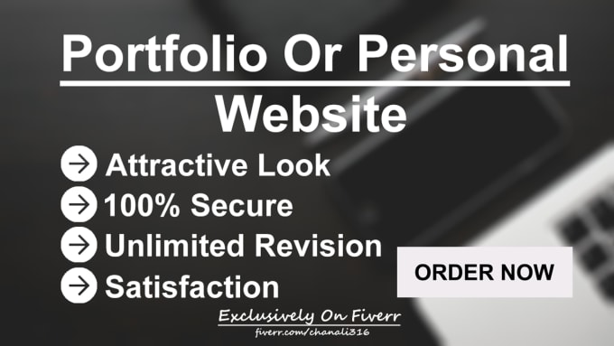 Gig Preview - Create a portfolio website or personal website