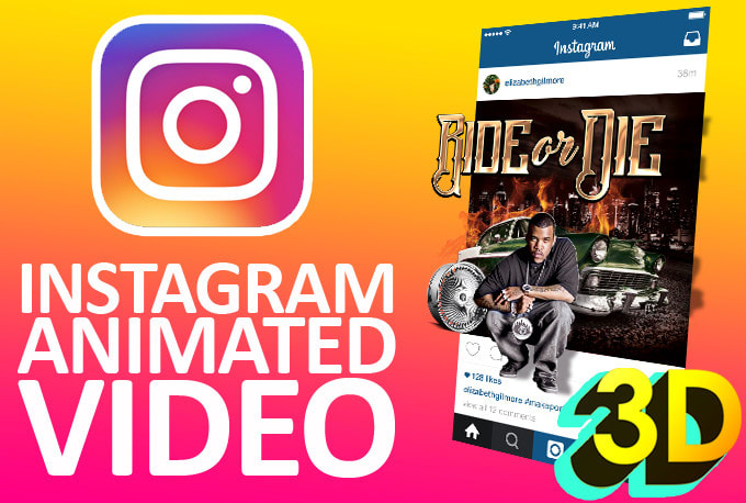 Gig Preview - Create a 3d instagram video promo of your mixtape cover