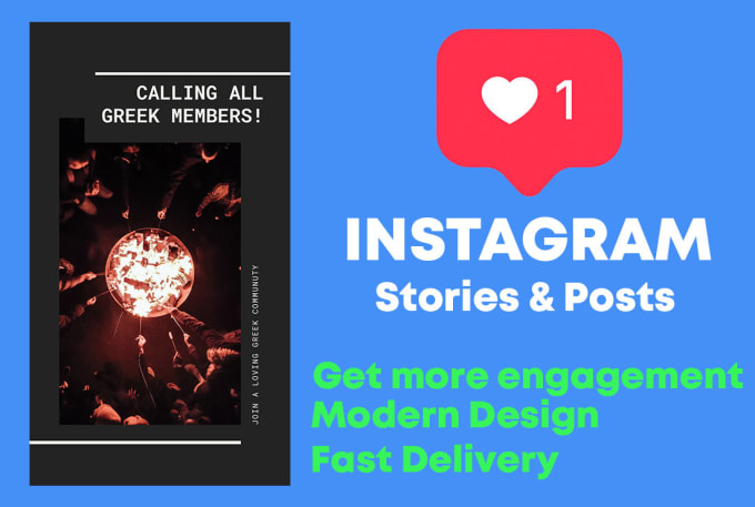 Gig Preview - Create professional instagram post or story in 24 hours