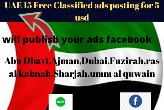 Gig Preview - Be able to post to your ads in 50 uae free classified