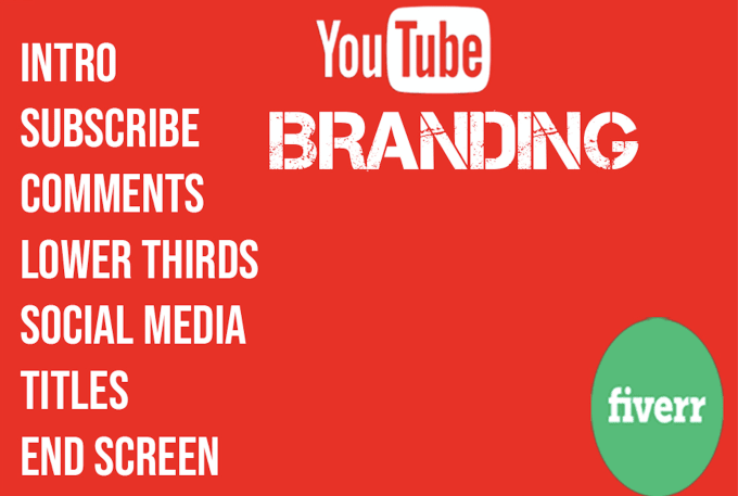 Gig Preview - Make an intro,outro and do branding of your youtube channel