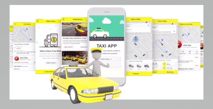 Gig Preview - Create taxi services app