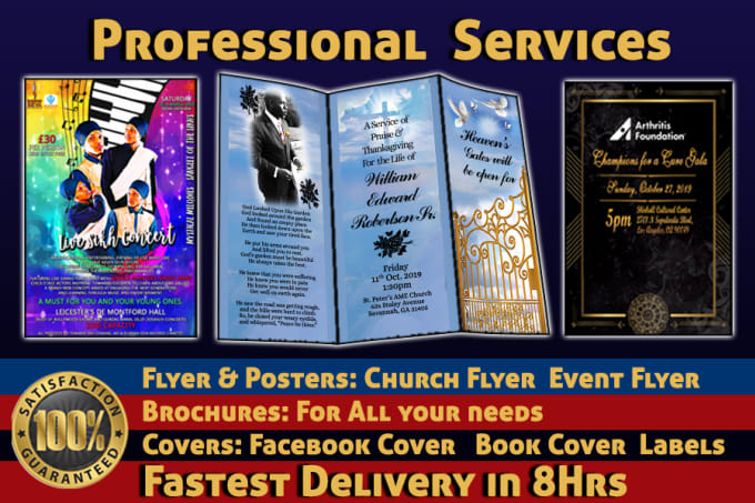 Gig Preview - Design custom business flyer, poster, brochure in 8 hours