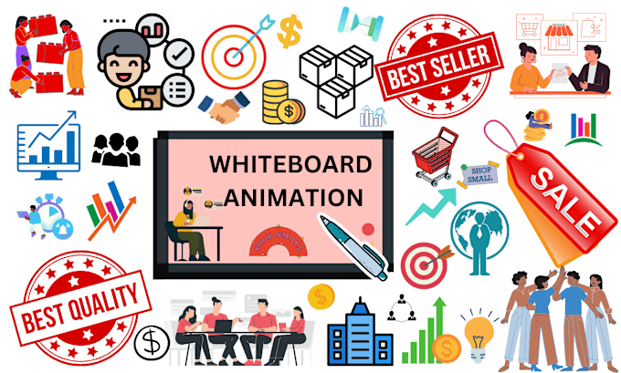 Gig Preview - Design a colorful explainer whiteboard animation for you