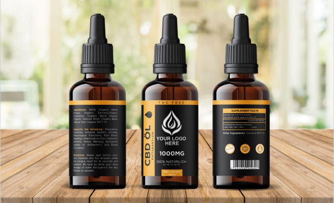 Gig Preview - Make cbd label design and logo design