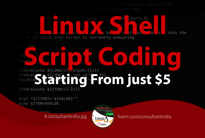 Gig Preview - Write a linux shell script for you