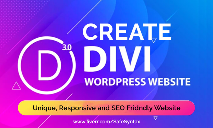 Gig Preview - Create responsive wordpress website with divi theme or divi builder